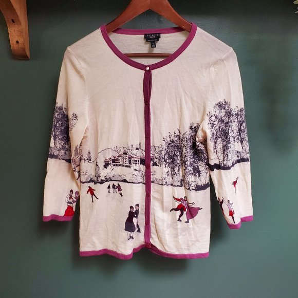 Talbots | Vintage Pure Italian Merino Wool Cardigan - Picture 1 of 3